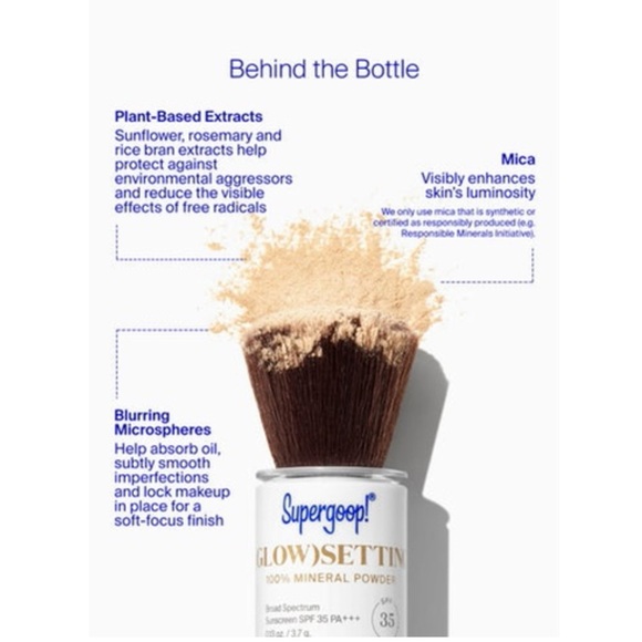 SUPERGOOP Glow Setting Translucent Luminous Mineral Powder SPF 35 — Full Size - Picture 5 of 6